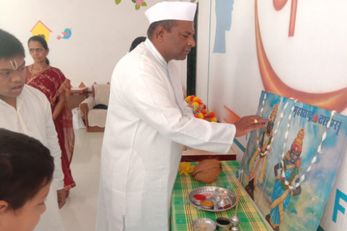 शाळे मध्ये आषाढी एकादशी उत्साहाने साजरी