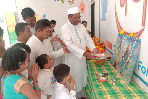 शाळे मध्ये आषाढी एकादशी उत्साहाने साजरी